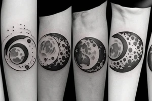 Moon phases tattoo idea
