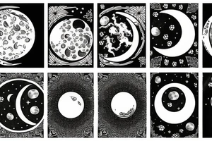Moon phases tattoo idea