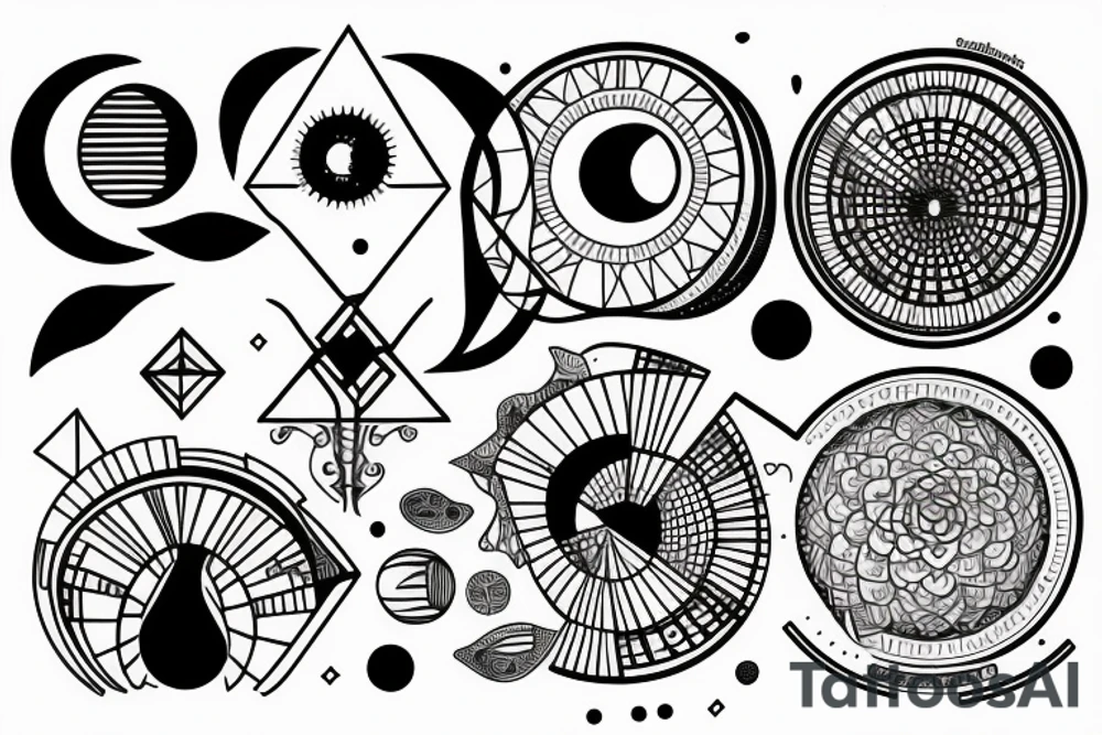 Moon phases tattoo idea