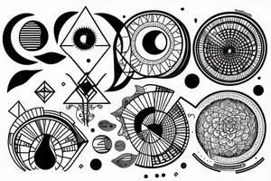 Moon phases tattoo idea