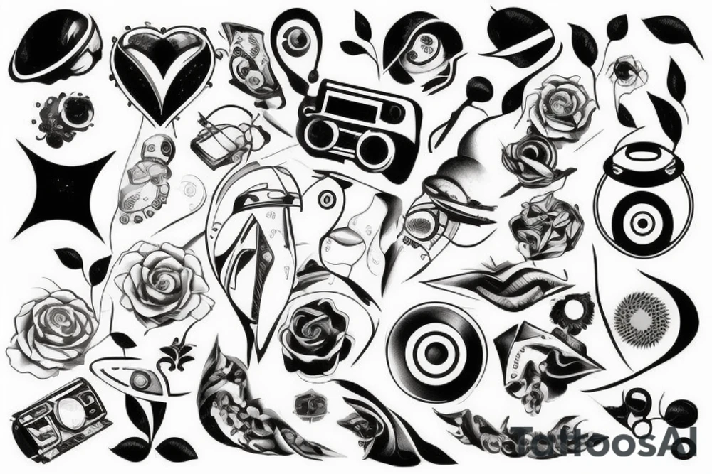 hi tech tattoo idea