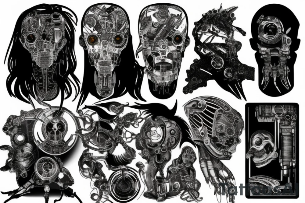 cyberpunk tattoo idea