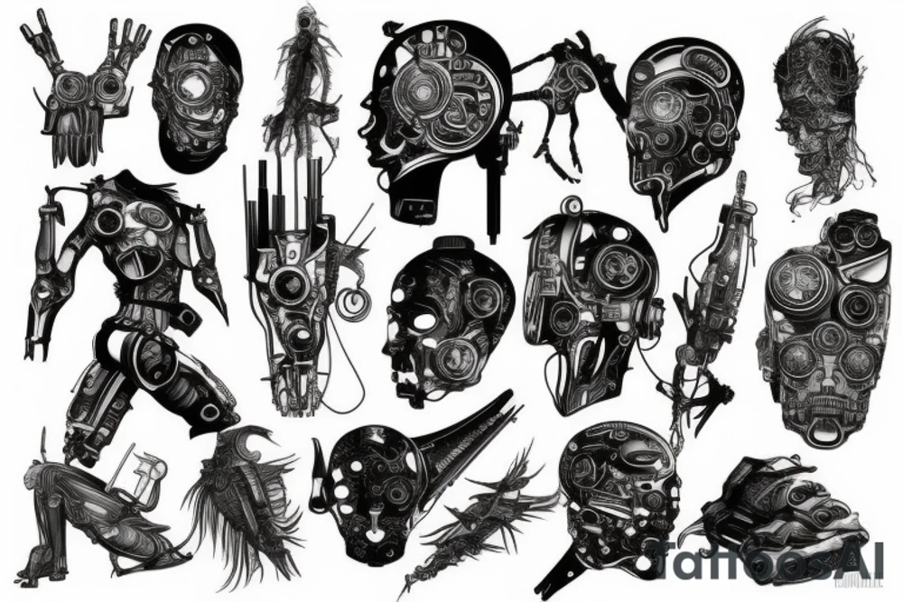 cyberpunk tattoo idea