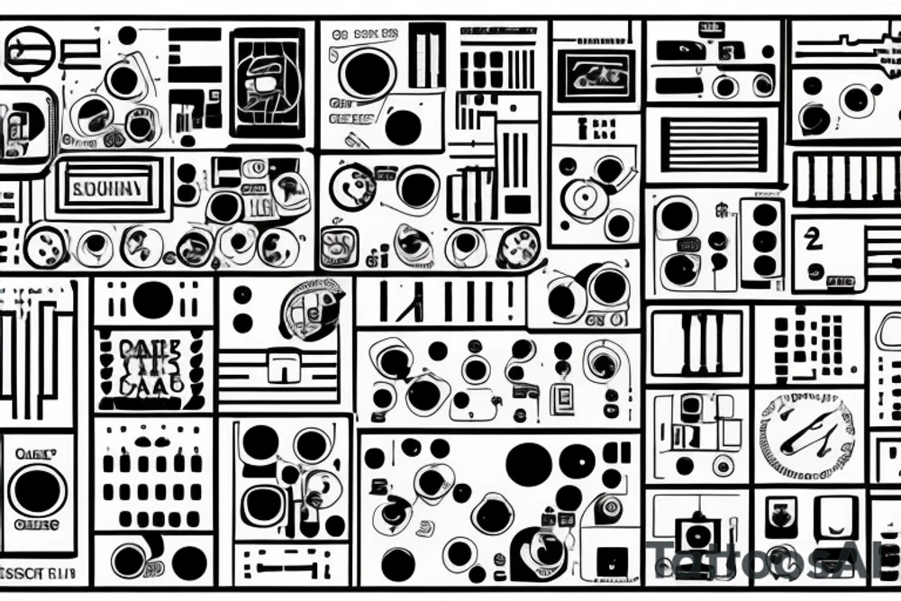 Circuit board style with do you want to see written on it tattoo idea Circuit board style with do you want to see written on it tattoo idea