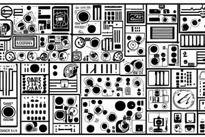 Circuit board style with do you want to see written on it tattoo idea