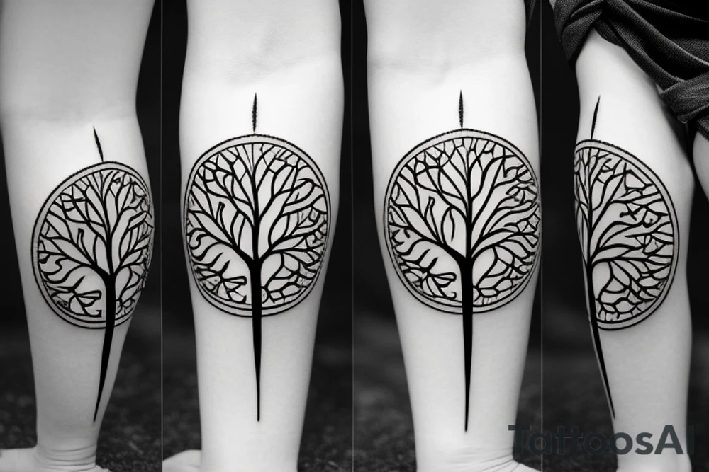 Tree of life and nature tattoo idea