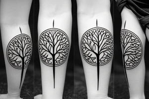 Tree of life and nature tattoo idea