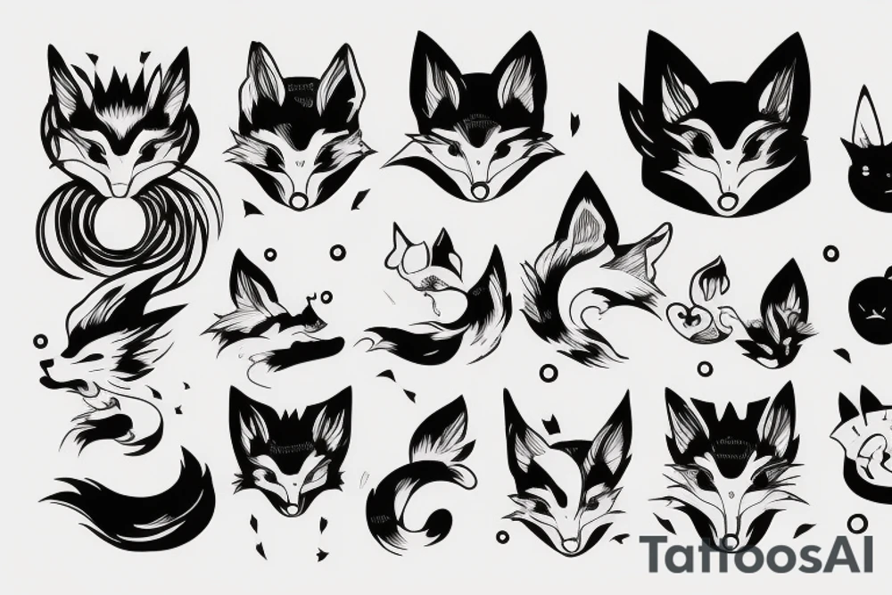 kitsune, technology tattoo idea
