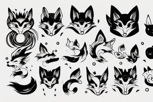 kitsune, technology tattoo idea