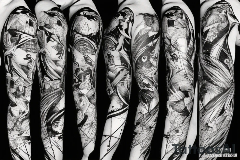 kitsune, technology, cyberpunk, music tattoo idea