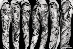 kitsune, technology, cyberpunk, music tattoo idea