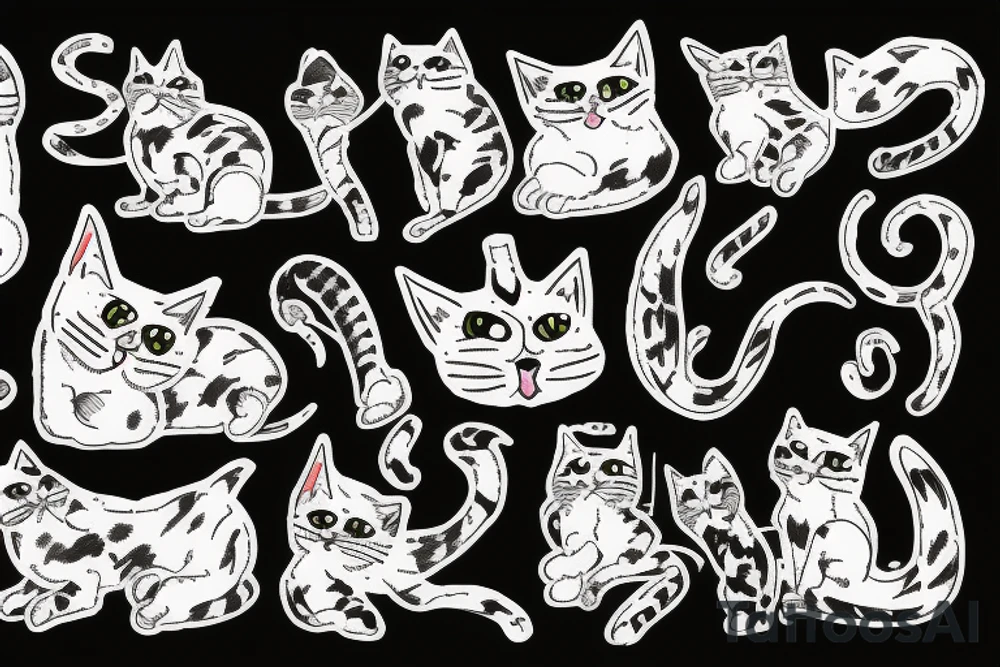 3 scratch marks from a cat tattoo idea