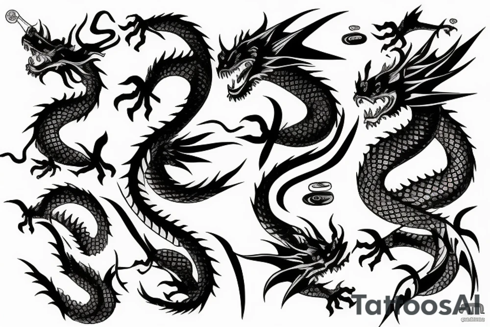 dragon japanes tattoo idea