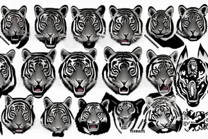 Buda tigre tattoo idea