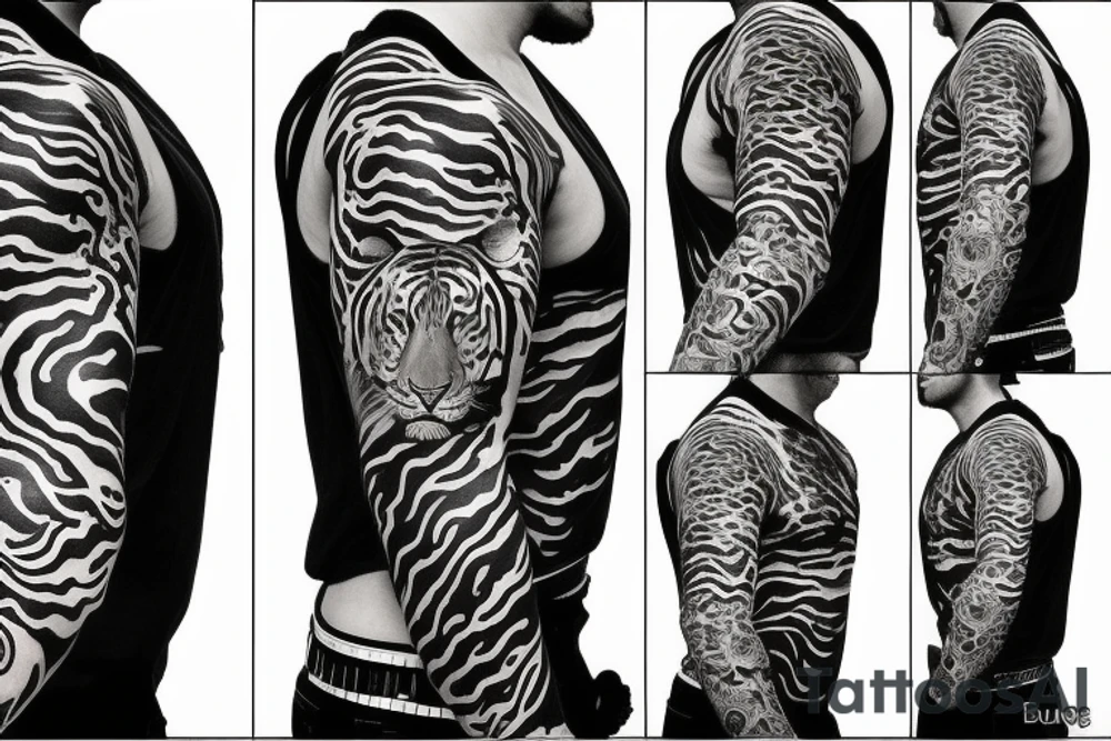 Buda tigre tattoo idea