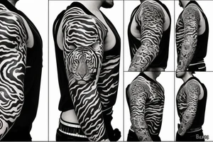 Buda tigre tattoo idea