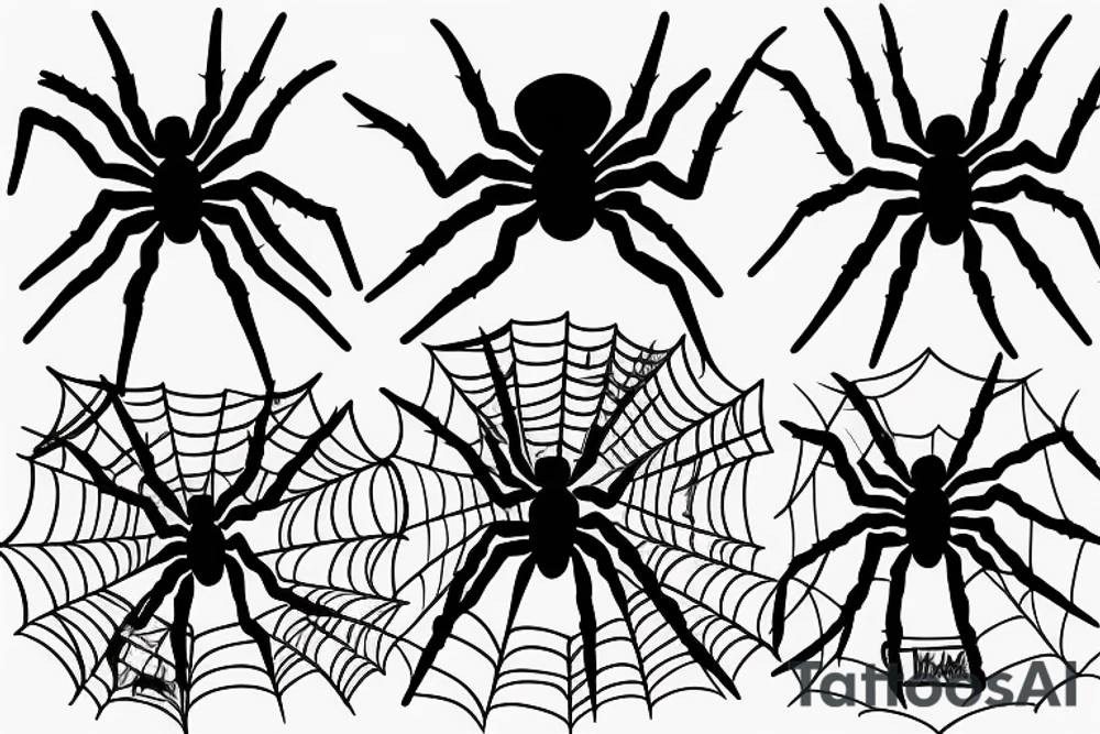 Spider coming out of body tattoo idea