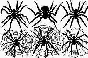 Spider coming out of body tattoo idea