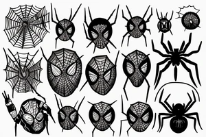 Spider burrow tattoo idea