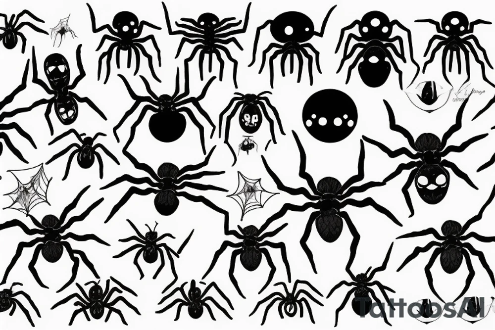 Spider burrow tattoo idea