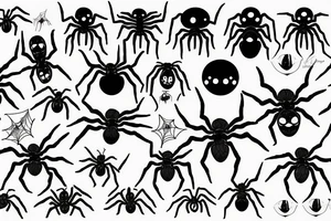 Spider burrow tattoo idea