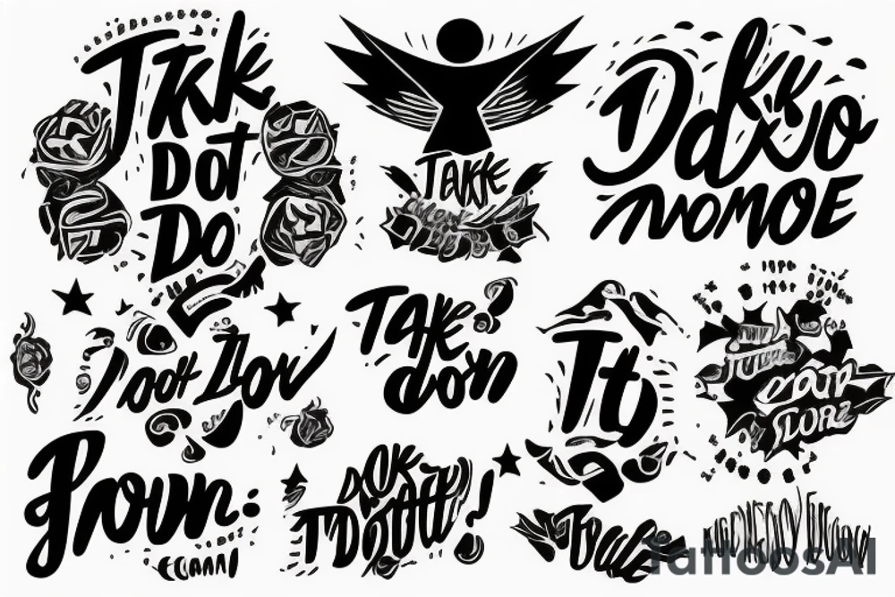 take action, do it now, do more tattoo idea