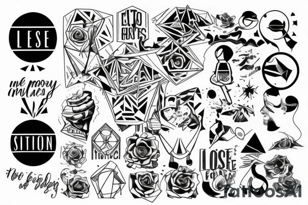 motivation to do more, less overthinking, more action and following your ideas and dreams tattoo idea