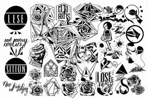 motivation to do more, less overthinking, more action and following your ideas and dreams tattoo idea