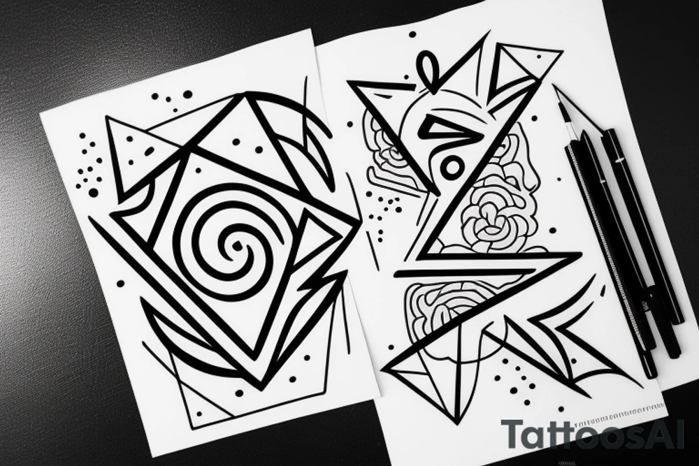 motivation to do more, less overthinking, more action and following your ideas and dreams tattoo idea