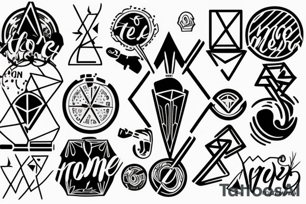 motivation to do more, less overthinking, more action and following your ideas and dreams tattoo idea