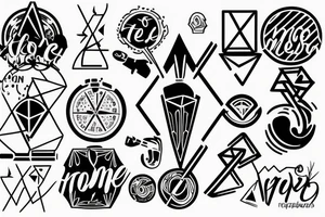 motivation to do more, less overthinking, more action and following your ideas and dreams tattoo idea