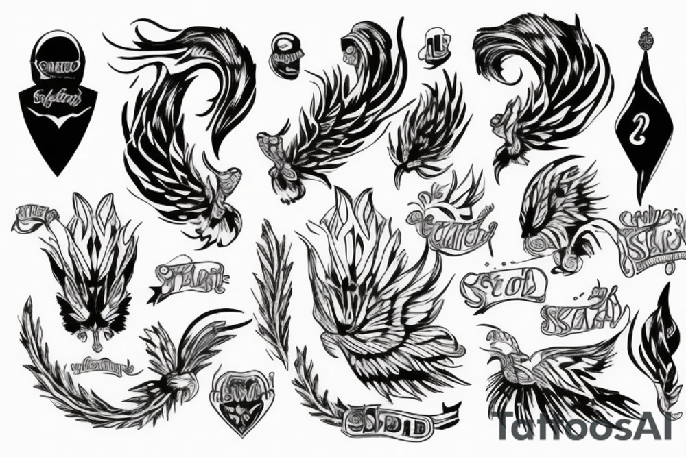 Skrzydła na plecach tattoo idea