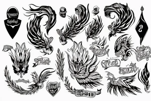 Skrzydła na plecach tattoo idea