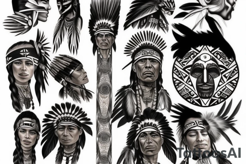 Native american tattoo idea