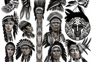 Native american tattoo idea