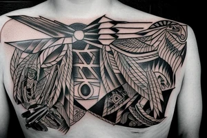 Native american woman crossbow tattoo idea