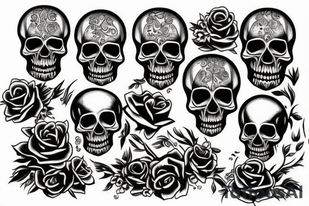 skull tattoo idea