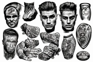 Gym, football, cash tattoo idea