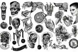 Gym and psycholog tattoo idea