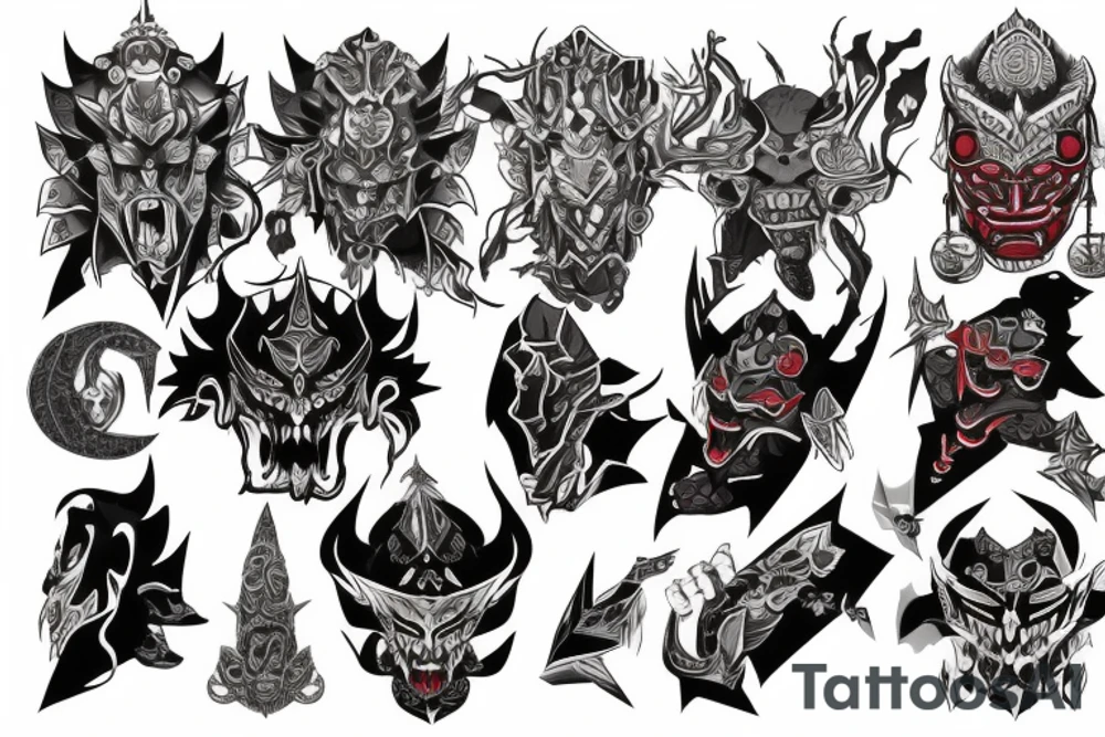 Ganon, embodiment of power, evil and destructive tattoo idea