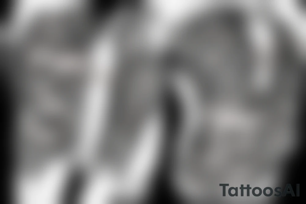 skull and cards scary full sleeve tattoo idea
