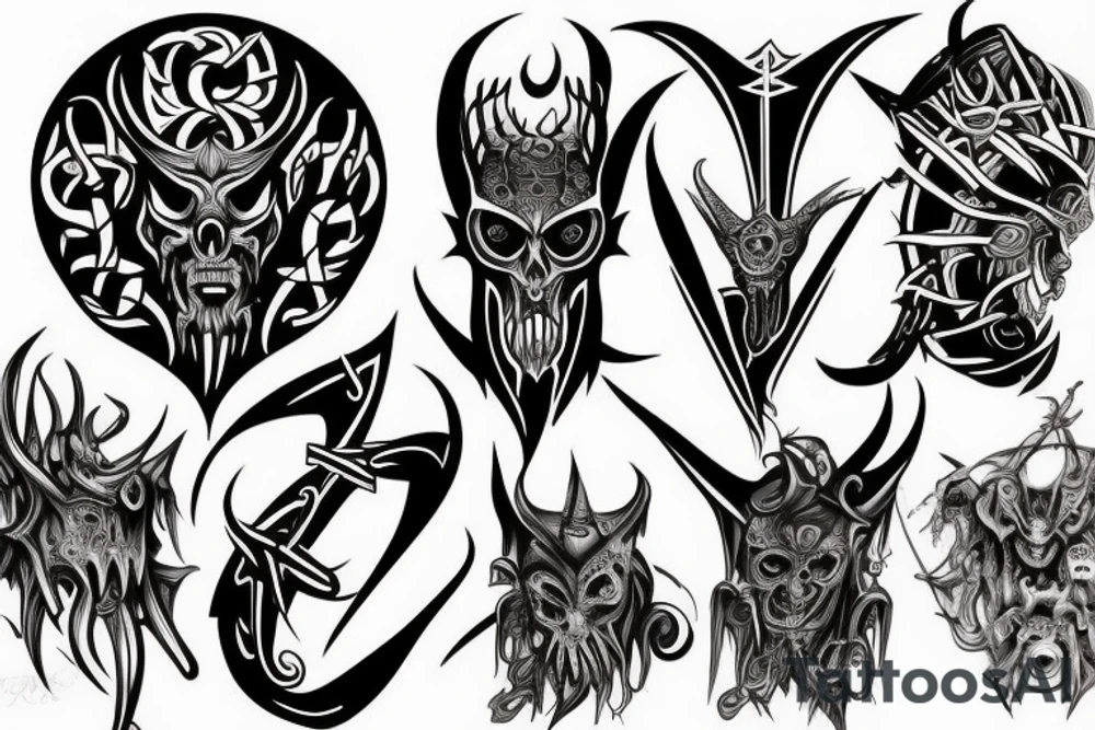 satanic tattoo idea