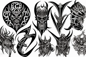 satanic tattoo idea