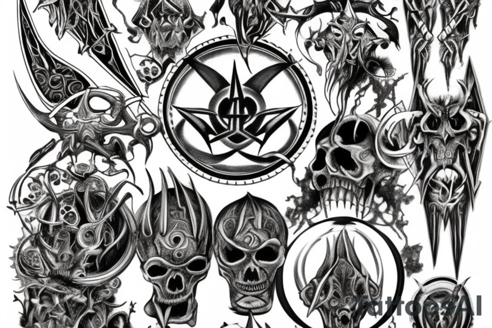 satanic tattoo idea