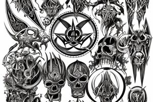 satanic tattoo idea