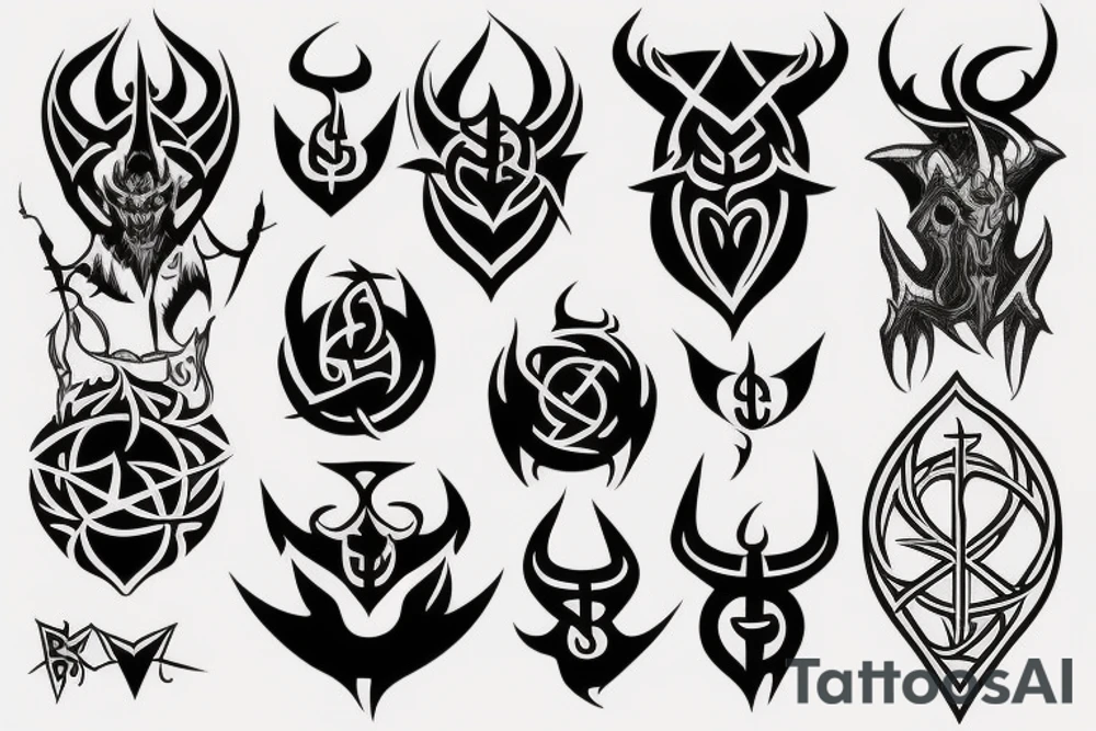 satanic tattoo idea