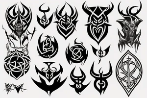 satanic tattoo idea