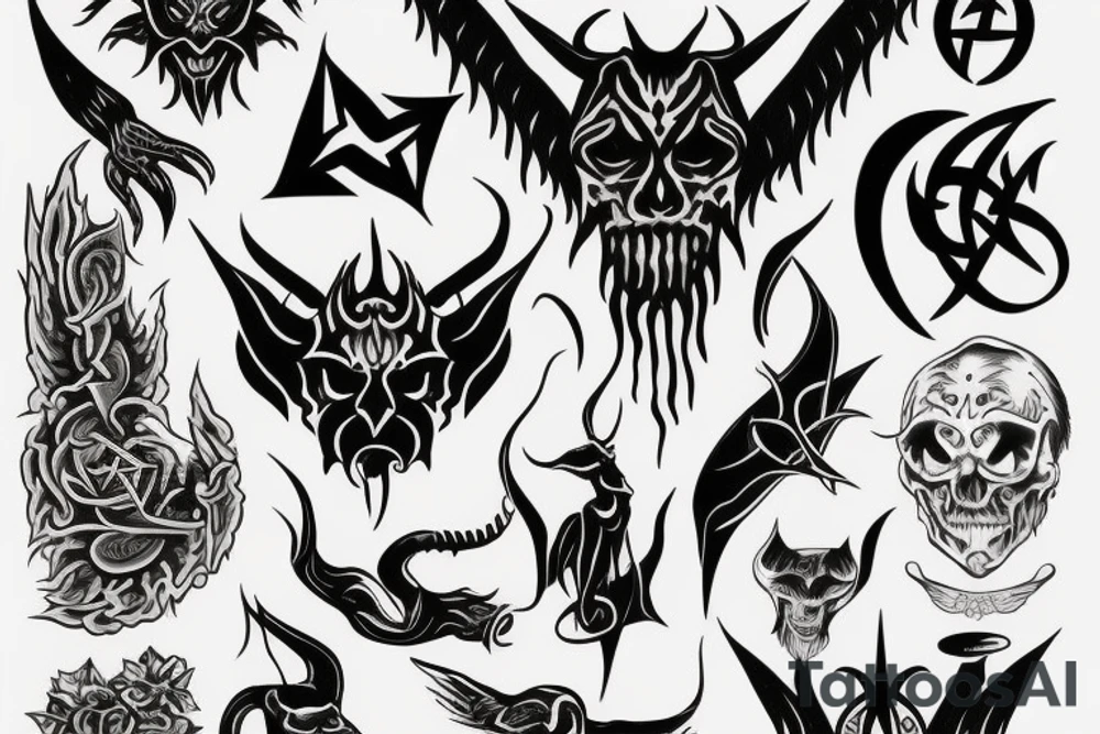 satanic tattoo idea