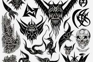 satanic tattoo idea