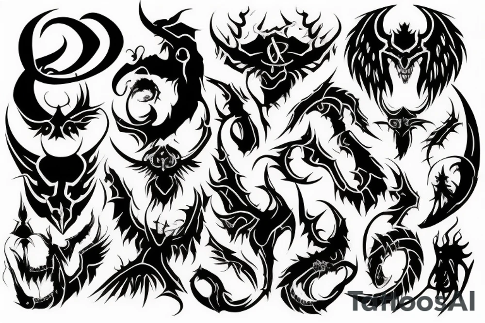 demonic sigil tattoo idea